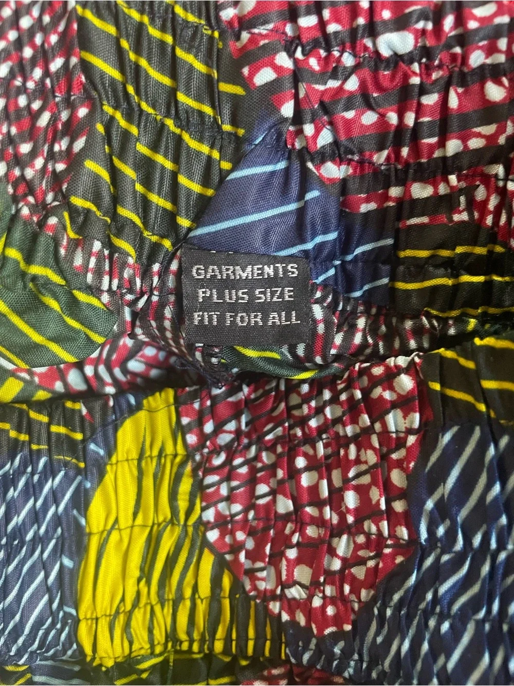 Printed Midi Skirt in Blue, Olive, Black & Red with matching scarf - Picture 8 of 8